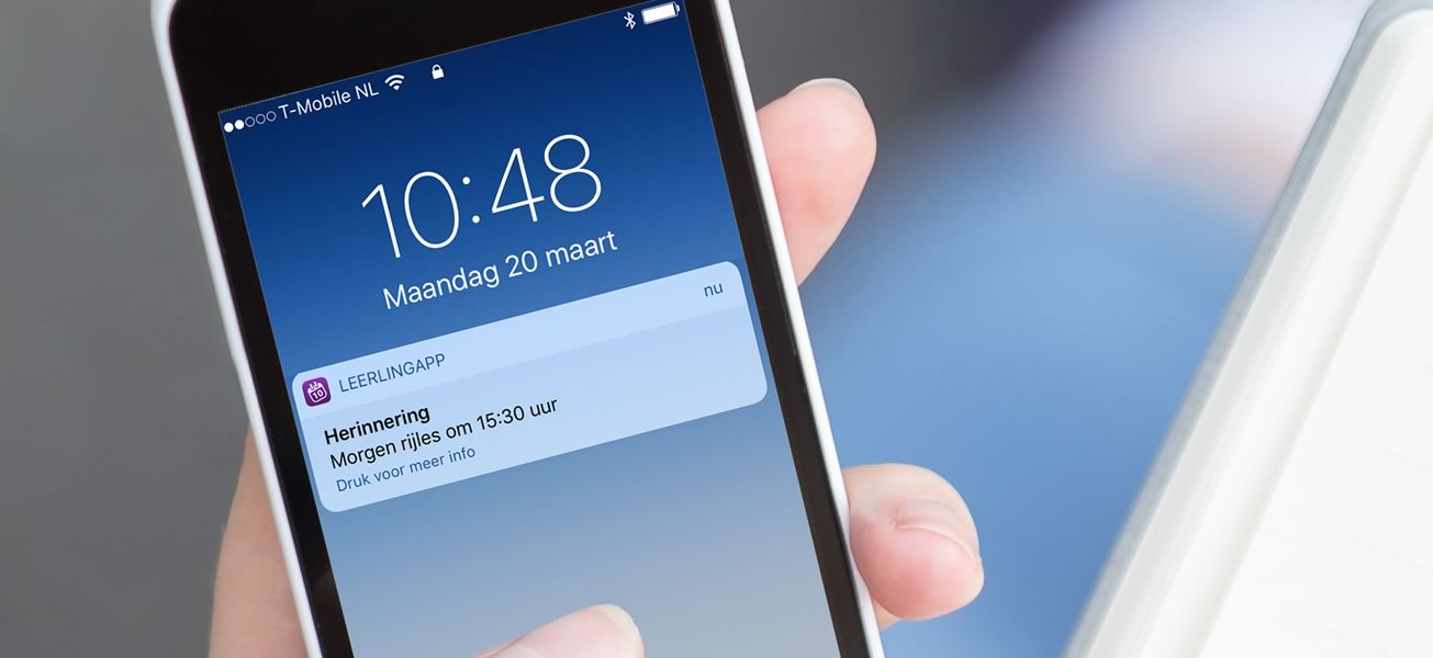 Image leerlingapp pushnotificaties plango